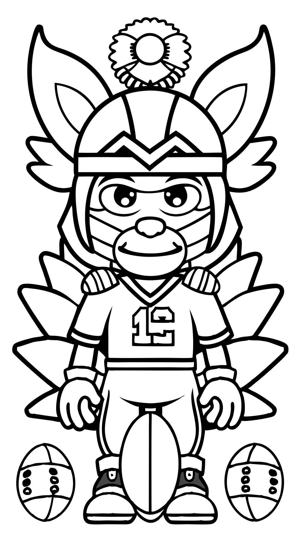 chiefs coloring page